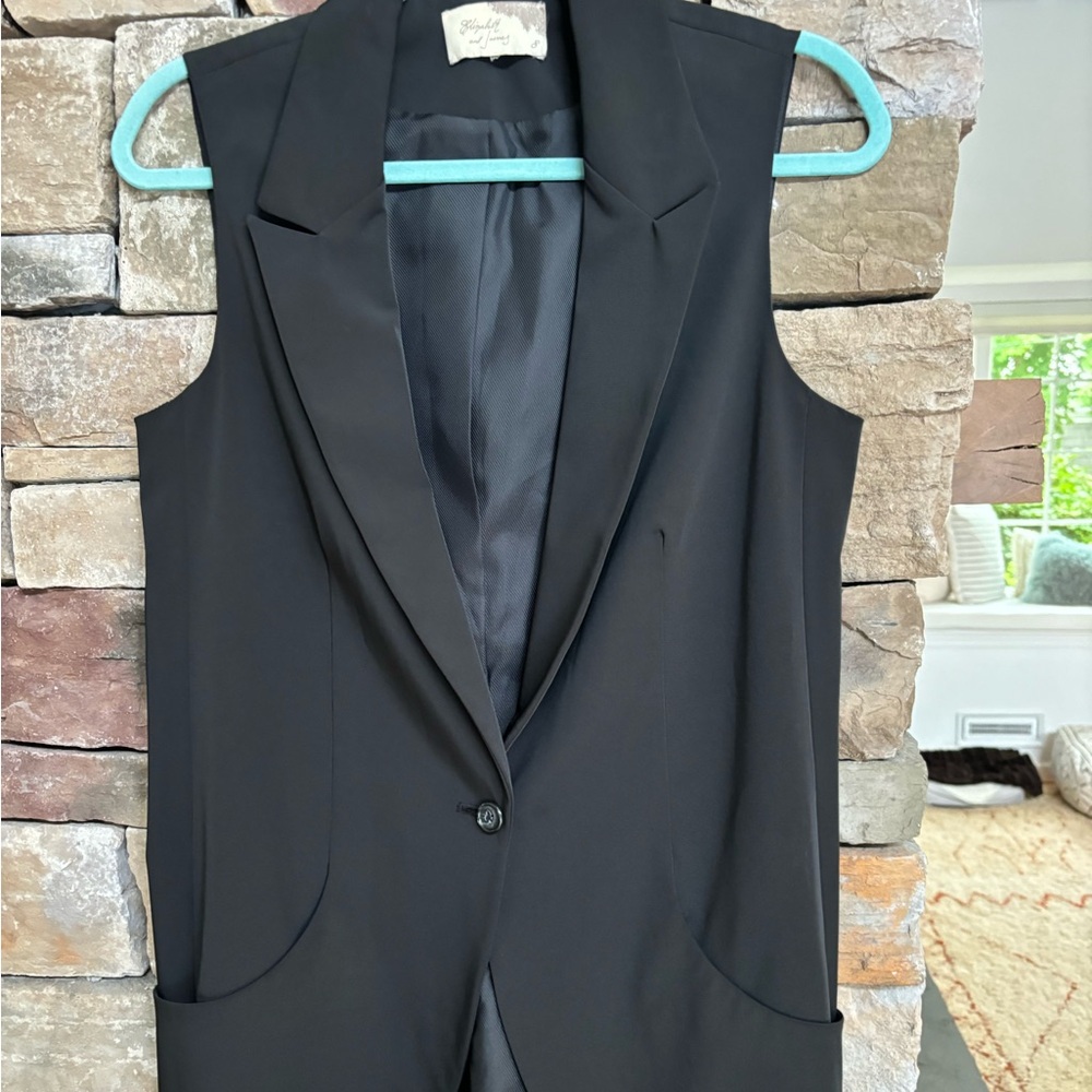 Elizabeth and James black Vest